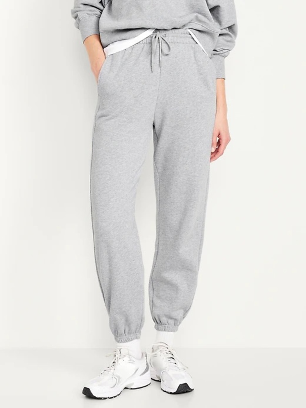 NWT Old Navy Light Gray SoComfy Fleece Jogger Pants